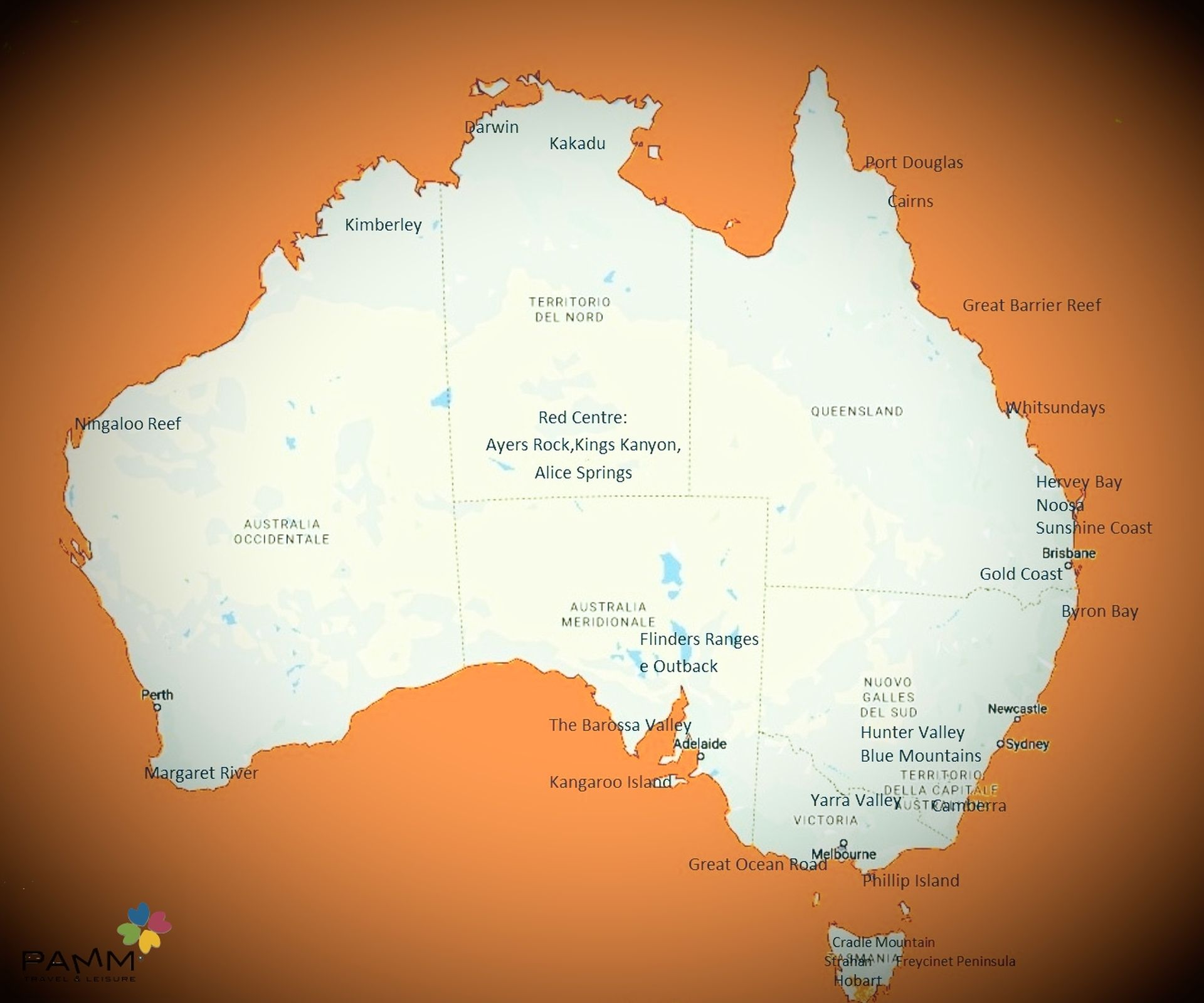 Australia territori e attrazioni