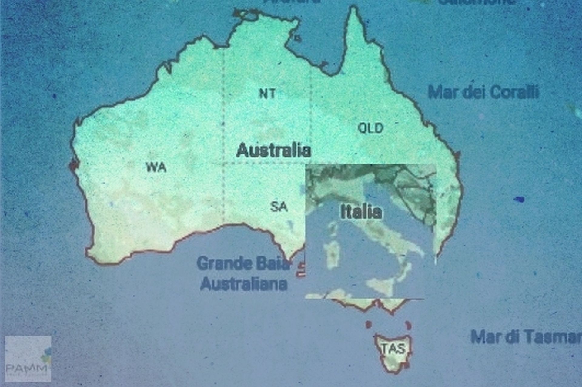 viaggiare in Australia dimensione rispetto Italia