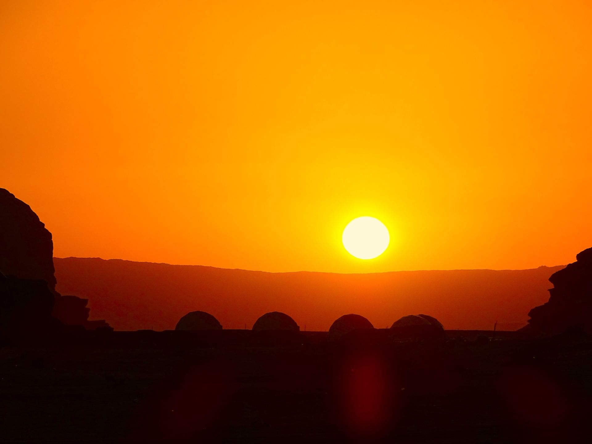 Giordania Alba nel Wadi Rum 