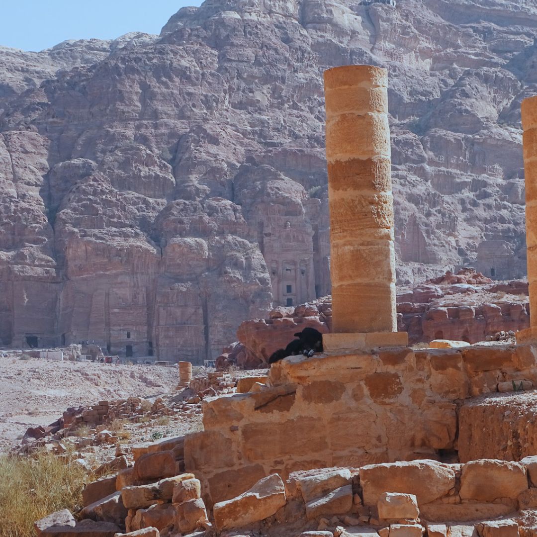Giordania Petra Colonne Teatro